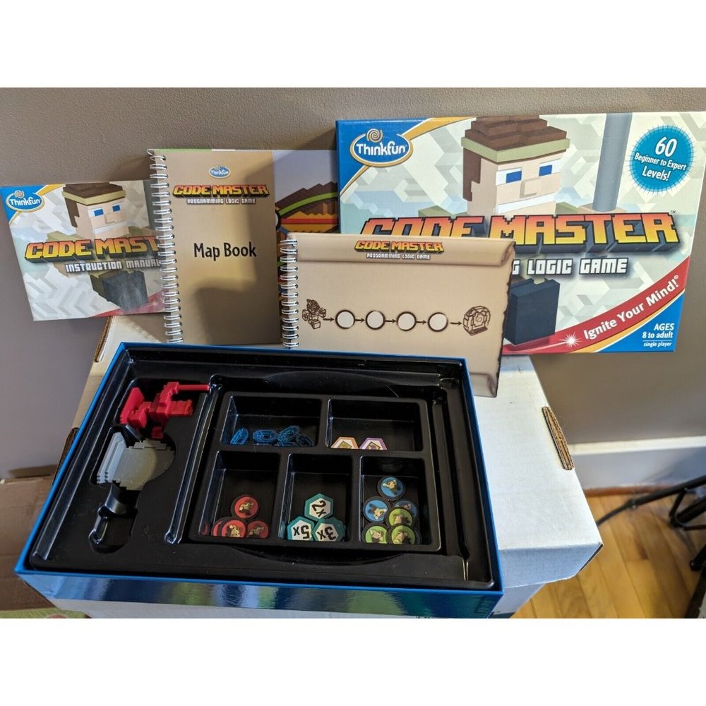 Thinkfun CODE MASTER Programming Logic Minecraft style Board Game complete Fun - Picture 3 of 10